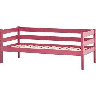 Hoppekids Einzelbett »ECO Comfort Kinderbett, Kiefer Massivholz, Jugendbett inkl. Rollrost«, 70x160 cm, wahlweise in verschieden Farben/ Matratze/ Absturzsicherung, rosa