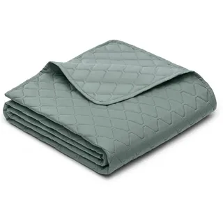 Blumtal Tagesdecke 170x210 cm, waschbarer Sofa- & Couchüberwurf, Grün , Textil , 170x210 cm , Heimtextilien, Bettwäsche & Leintücher, Tagesdecken