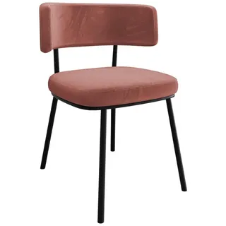 Mirjan24 Polsterstuhl Iga Magic Velvet 2258 Rosa 1 Stück