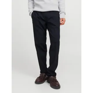 Jack & Jones Stoffhose »JPSTKANE – Lässige Hose mit Bündchen, pflegeleicht und relaxed« meliert, modisch, relaxed fit, Web, blau