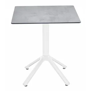 Solpuri Bistrotisch 70 x 70 x 75 cm Grau/Weiß