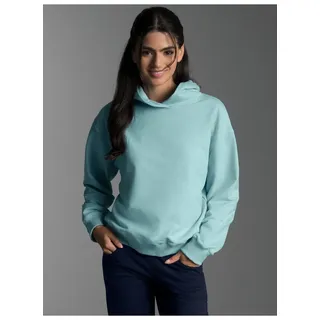 Trigema Sweatshirt "TRIGEMA Dünner Oversize-Hoodie", gletscher