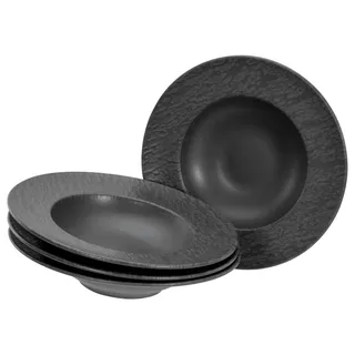 CreaTable Pastateller 27 cm schwarz 4er Set