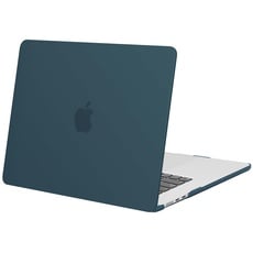 MOSISO Hülle Kompatibel mit MacBook Air 15 Zoll 2023 2024 Freigabe M3 A3114 M2 A2941 Chip mit Liquid Retina Display & Touch ID, Schützend Plastik Hartschale Case Cover, Blaugrün