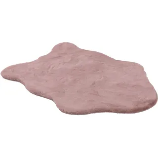 Schöner Wohnen Tender Fellteppich 60 x 90 cm Rosa/Roségold