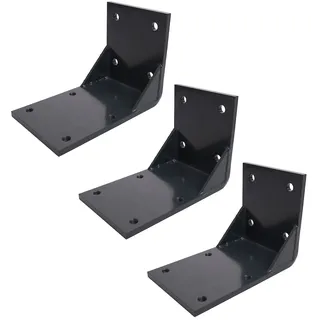 Mendler 3er-Set Deckenadapter für Kassetten-Markise T124, Deckenmontage Halterung Adapter ~ anthrazit