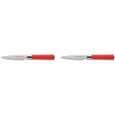 F. DICK Officemesser, Red Spirit (Messer mit Klinge 9 cm, X55CrMo14 Stahl, nichtrostend, 56° HRC) 8174709 (Packung mit 2)