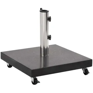 vidaXL Sonnenschirmständer Granit 30 kg Quadrat Schwarz