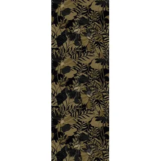 Queence Vinyltapete »Maria« Motiv bedruckt botanisch floral gemustert natürlich glatt 90x250cm, selbstklebend, kinderleichte Anbringung,, Sticker, schwarz