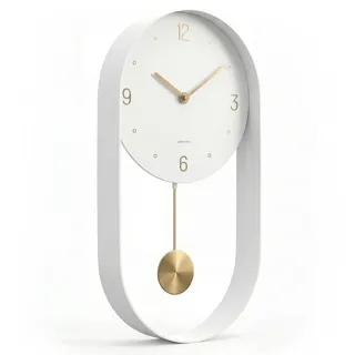 Driini 20,3 cm Pendeluhr weiß