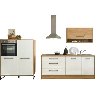 BASIC by Balculina Küche »Seattle« 330 cm breit, wahlweise mit oder ohne E-Geräte, weiß