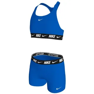 Nike Swim Logo Tape Bikini - Blue Crystal - 6-7 Jahre