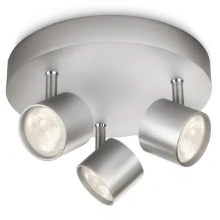 Philips Star Dreierspot aluminium