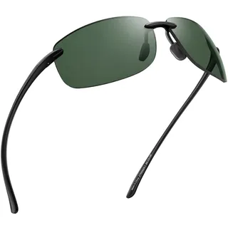 JIM HALO Sport Sonnenbrille Herren TR90 Randlos Damen für Fahren Golf | Polarisiert/Non Polarisiert,Leicht,17g/0.6oz,Rundum-Verpackung,Laufen,Angeln,Baseball
