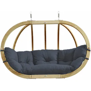 AMAZONAS Mehrpersonen Hängesessel Globo Royal Chair Anthracite inkl. Sitzkissen und zwei Spiralfedern - Grau