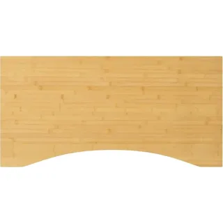 Schreibtischplatte 110x55x2,5 cm Bambus - Braun, Bunt