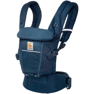 Ergobaby Adapt SoftFlex Mesh Ergonomische Babybauchtrage Rückentrage Baby-Tragetasche, Midnight Blue