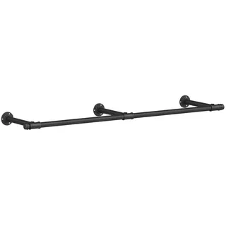 Songmics Wandgarderobe 170 x 7 cm Schwarz