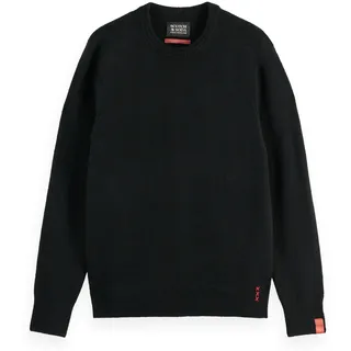 Scotch & Soda Sweater »Strickpullover Soft Knit Regular Fit Crew Neck«, grau