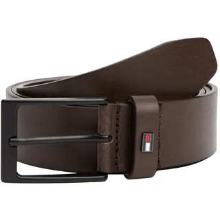 Tommy Hilfiger Herren Gürtel Layton 3,5 cm Ledergürtel, Braun (Testa Di Moro), 90 cm