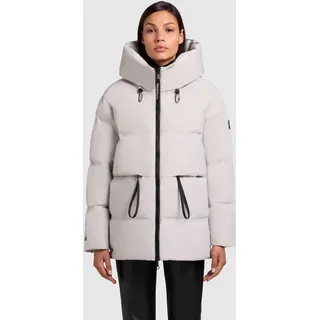 khujo Steppjacke "ELLIS" mit Kapuze aus Kunstfaser mit Nylonfutter und Polyesterwattierung, platinum grau
