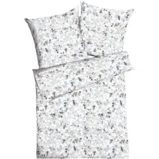 Bettwäsche KAEPPEL "Enchanted", stein, B/L: 140cm x 200cm, 1 Stk., 1 Stk., Interlock-Jersey, B/L: 70cm x 90cm, 2 Stk., Interlock-Jersey, Obermaterial: 100% Baumwolle, Bettwäsche, Bettwäsche, angenehmes Hautgefühl