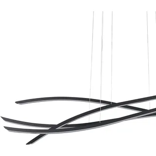 Beliani Calao 1-flg. 160 cm Schwarz/Metall