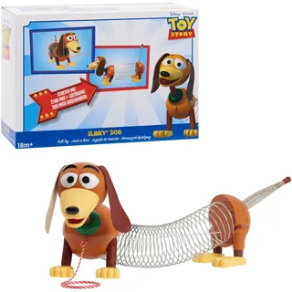 Just Play Disney•Pixar Toy Story Slinky Dog Nachziehspielzeug, Hund mit Zugfeder für Jungen und Mädchen ab 18 Monaten von Just Play