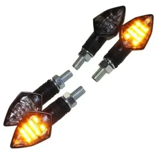 Motorrad LED Blinker Race schwarz getönt 4-er Set