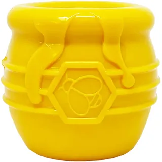 Groß Honig Topf Langlebig Gummi Leckerli Spender & Enrichment Spielzeug für