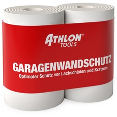 Bild 2X FlexProtect Garagen-Wandschutz - je 2 m lang - Extra Dicker Auto-Türkantenschutz, Selbstklebend, Schaumstoff-Polster, Wasserabweisend