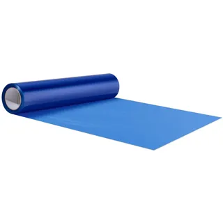 Vevor Teppichschutzfolie, 61 x 61 m, Boden- und Oberflächenschutz mit selbstklebender Rückseite und einfacher Installation, selbstklebende Polyethylen-Automatten-Schutzrolle für Baurenovierungen, blau