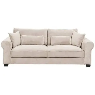 MID.YOU Schlafsofa Creme, 250x95x125 cm,