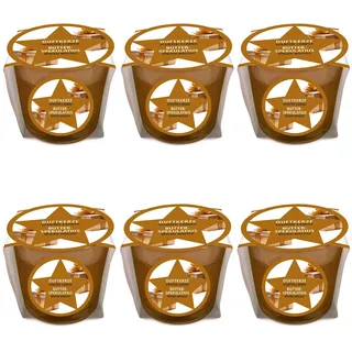 pajoma® Mini Duftkerze 6er-Set, Spekulatius - Weihnachten Edition | 45g Wachsgewicht, Brenndauer: 10 Stunden, in edler Geschenkverpackung | Premium Qualität
