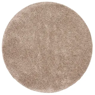 Snapstyle Luxus Hochflor Langflor Teppich Milano Rund Mauve, 100x100cm