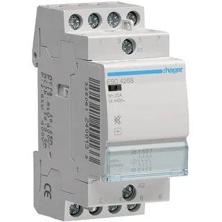 Hager Installationsschütz brummfrei 25A 4 Schließer 230V (ESC425S)