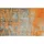 Rustic 110 x 175 cm Orange/Silber