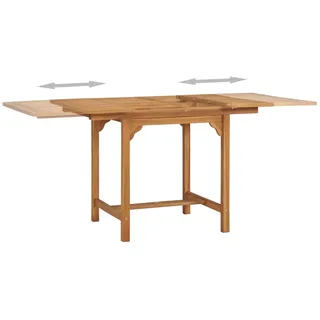 vidaXL Gartentisch Ausziehtisch (110-160)x80x75 cm braun