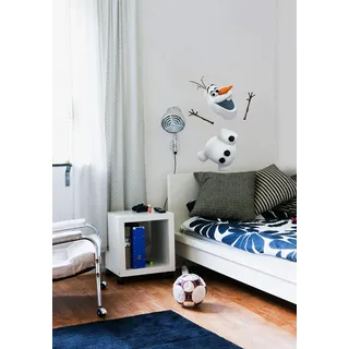Wandtattoo KOMAR "Frozen Olaf", schwarz (braun,orange,schwarz,weiß), Disney, Folie, Wandtattoos, Wandtattoo, 50 x 70 cm (Breite x Höhe) - Kinderzimmer, Wandsticker