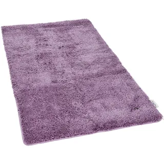 Badematte TOM TAILOR HOME "Soft Bath" Gr. 3, lila, H:27mm, Kunstfaser, Badematten, Badematte, Badteppich, Uni Farben, rechteckig & quadratisch erhältlich