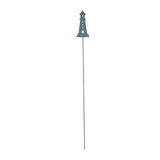 Metallstecker Leuchtturm 82 cm Hellblau