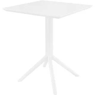 CLP Gartentisch Ø 60 x 74 cm Weiß