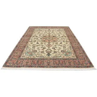 morgenland Wollteppich »Maschad Medaillon Beige 296 x 190 cm«, rechteckig, 10 mm Höhe, Unikat mit Zertifikat, beige