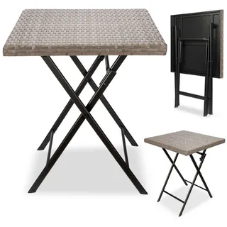 Brubaker Toskana Klapptisch 58 x 58 x 71 cm Grau/Braun