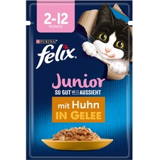 Bild von So gut wie es aussieht Junior Kittenfutter nass in Gelee, mit Huhn, 26er Pack (26 x 85g)