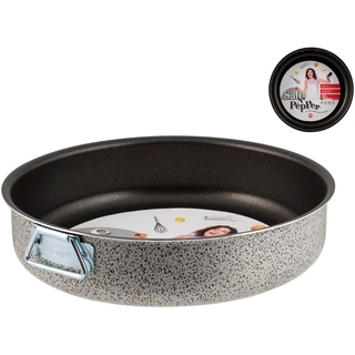 Home Salt Peper Kuchenform mit Ringe, Antihaftbeschichtung, 20 cm, Aluminium, schwarz/grau, 21.5x21.5x6 cm