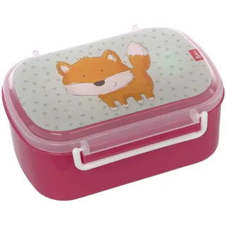 Sigikid 25169 Brotzeitbox Fuchs Brotzeitbox BPA-frei Mädchen Lunchbox empfohlen ab 2 Jahren blau/pink