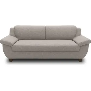 DOMO. collection Panama 3 Sitzer, Sofa, 3er Couch, Garnitur, 3-2-1, Taupe, 207 cm