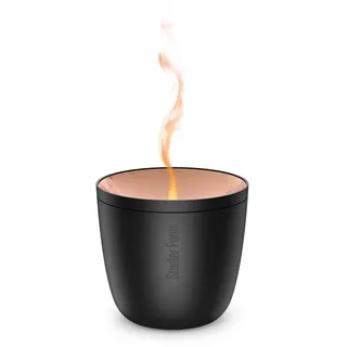 Stadler Form Aroma Diffuser Zoe Mobile, kabellos, für ätherische Öle | Mit Akku bis zu 6 h Laufzeit, einzigartiger Flammen-Effekt, Ultraschall-Aromatherapie Diffuser, leise, klein, schwarz