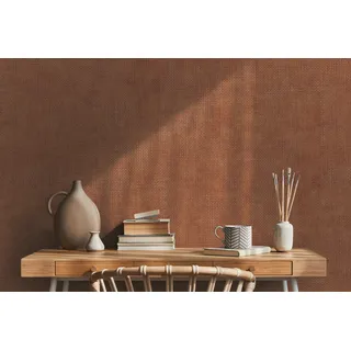 A.S. Création Unitapete Orange rot THE BOS 388266 Vliestapete metallic), 10,05 m x 0,53 m Made in Germany